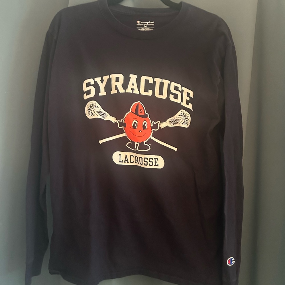 Champion Syracuse Lacrosse Navy Long Sleeve Shirt